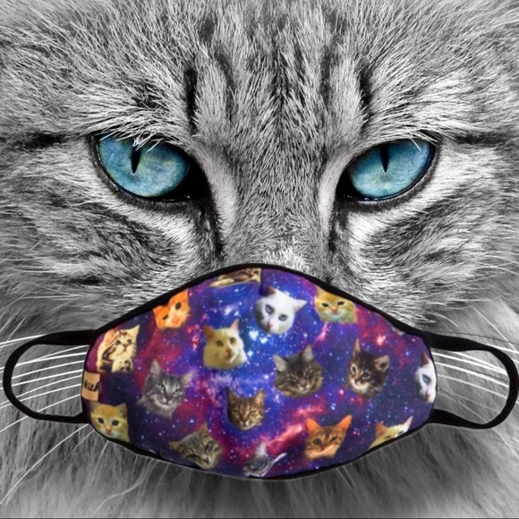 IN STOCK FAST SHIP Cat Lover Fashion Face Mask - Picture 5 of 9